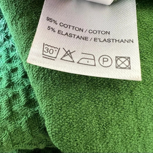 Ganni green stretch fit and flare short sleeve dress 5558 - Picture 5 of 8